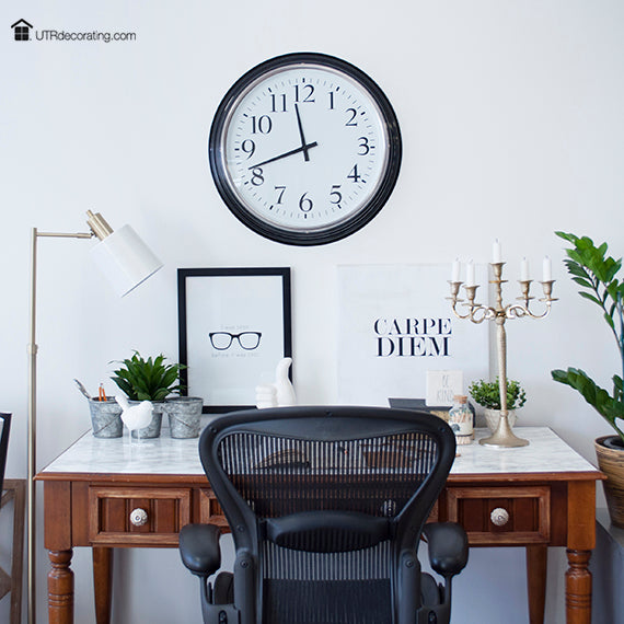 How to decorate the space above your desk